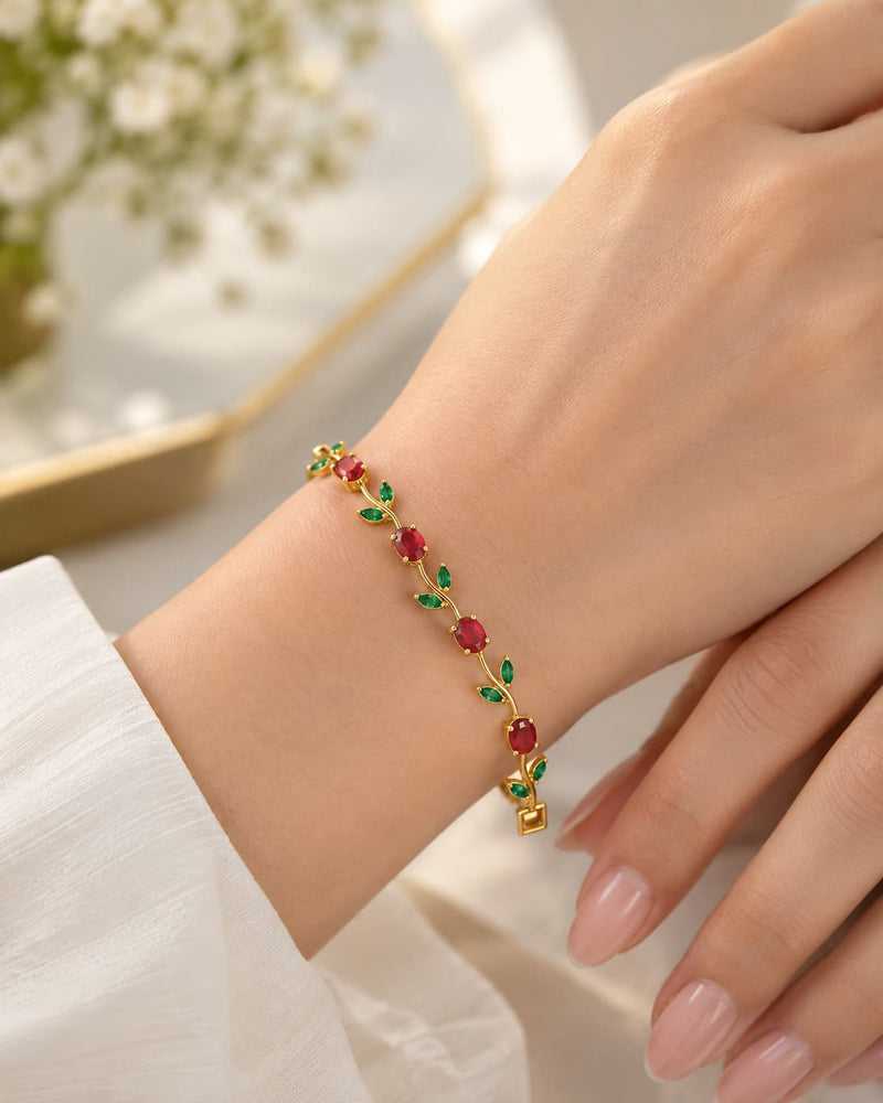 Tulip Garden Gemstone Bracelet